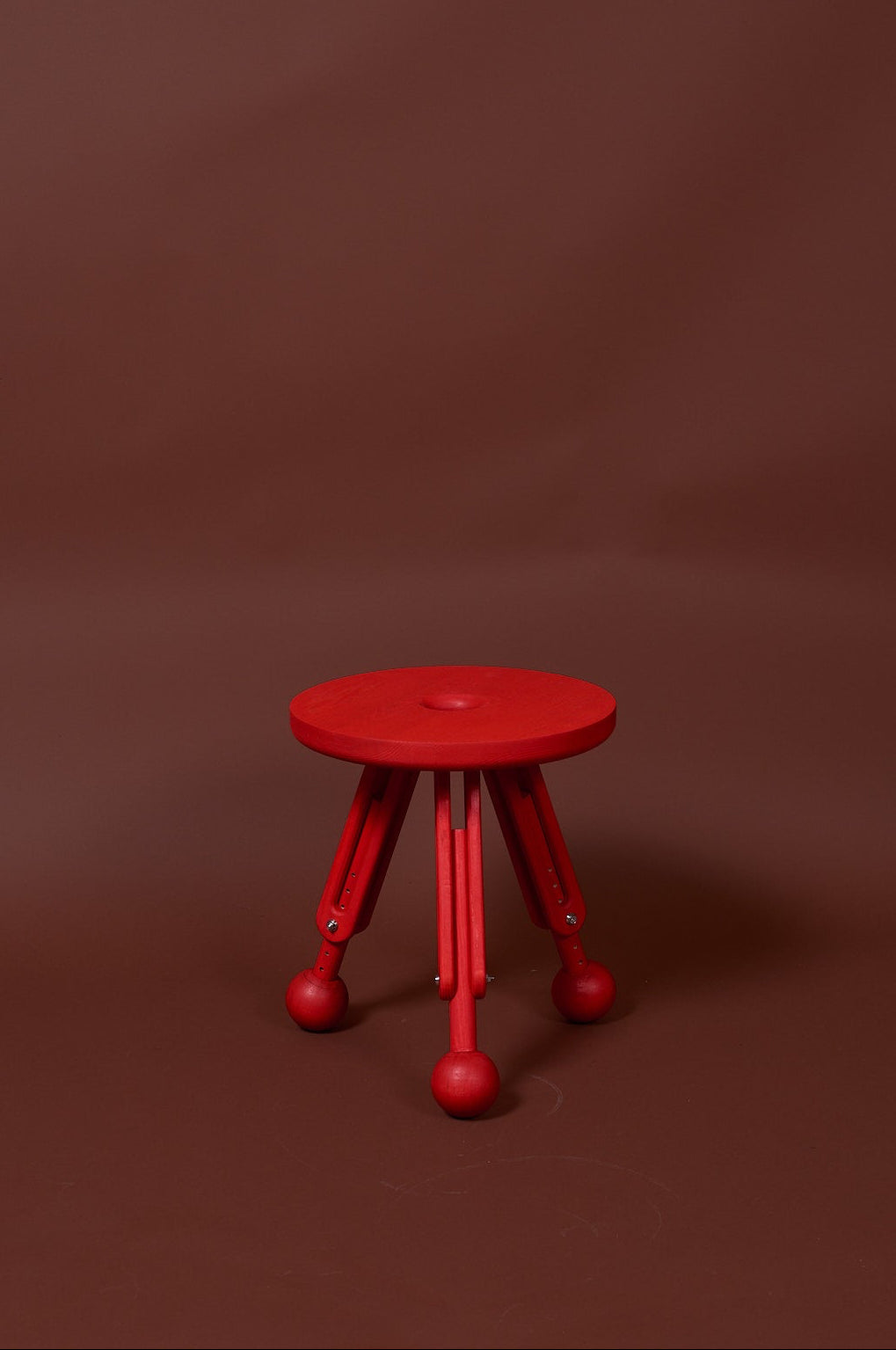 3 BENT - Justerbart Sidobord RÖD