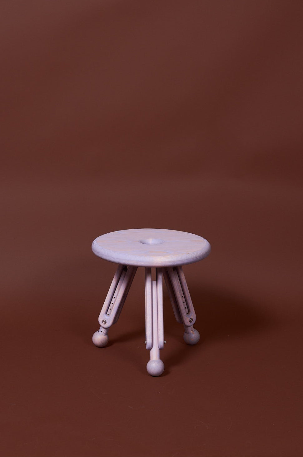 3 BENT - Justerbart Sidobord LILA